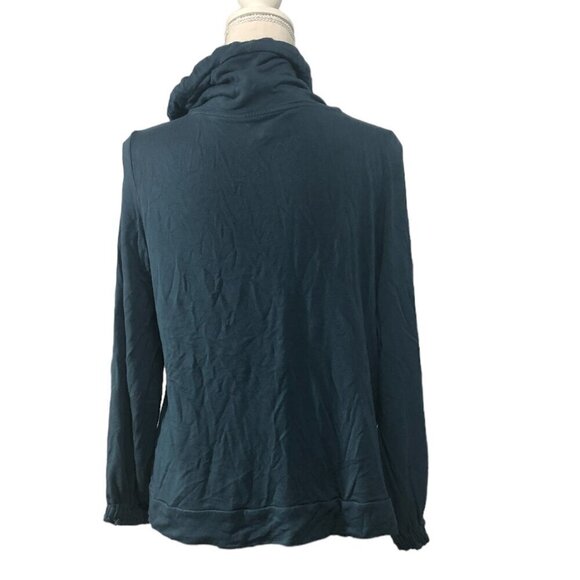 LOU & GREY Sweatshirt Women's Size XS Blue Turtleneck - Picture 2 of 10